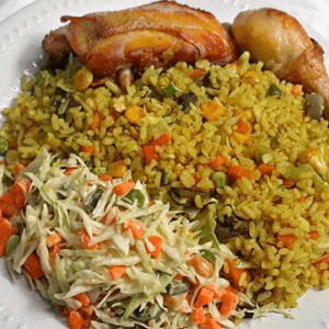 fried rice, two paddies pack