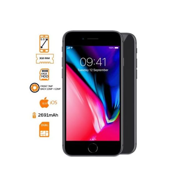 iPhone 8+, 64gb, UK version